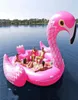 Jätteuppblåsbar båt enhörning flamingo pool floats flottning simning ring lounge sommar pool strand fest vatten float luft madrass hha19420656