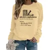 Designer Women's Hoodies Sweatshirts Abibliophobia Book Printed Long Sleeved Round Neck Top Hoodie Autumn/winter European Size Jacket