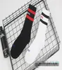 Vetements Socks Mens Socks Teenager Hip Hop Style White Black Long Sockings Letter Embroidery Athletic Leg Warmers Stripe Socks 029785563