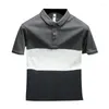 Polos maschile maschile con colletto senza logo T-shirt maschi