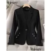 Trajes de mujer Blazers Oficina de manga larga Damas Blazer Mujeres Black Black Blanco Femenino Negocio Wear Jacket Formal Slim Para Autumn W OT6NC