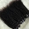 도매 등급 12a 두꺼운 포니 테일 말레이시아 머리 확장 100% 생중계 머리 와프트 페루 인디언 브라질 머리 변태 곱슬 묶음