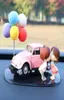 Interior Decorations Cute Car Ornament Auto Decoration Dashboard Center Console Model Toy Couple Birthday Gift Bling Accessories4052085