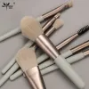 Shadow Anmor 8Pcs Traveling Makeup Brushes Set Synthetic Hair Eyeshadow Blending Brush Shading Eyebrow Eye Lash Lip Make Up Tool