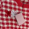 Модная шерстяная футболка женская трикотажная свитер MIU Дизайнерские свитеры. Пуловая толстовка Women Вышивка с длинным рукавом короткие футболки Srite Hirt Hirt Hirt