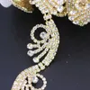 1 Yard Rhinestone Chain Trimming Special Design for Muslim Clothes Hair Accessory Decoration Girls Women Waist Belt 240408