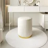 Makeup Palls Light Luxury Round Palls Stolar Sovrum Soffas Sidavallar Dressing Stool Vanity Chairs Ottomans förvaringsbänk