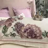 Bedding Sets Luxury Borderyer Bedlinen Fowers Set Egyptian Cotton Toupet Capa Fronhas de lençol plano 4/7pcs 37