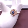 Cluster anneaux 10pcs / lot cristal coloré pour femme mix mix beutfly heart animal ajustable ring party cadeau mode bijourie élégante