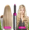 Hair Dryer 5 In 1 Electric Comb Negative Ion Straightener Brush Blow Air Wrap Curling Wand Detachable Kit Home 2112303999203