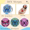 DIY Diamond Painting Mirror Pocket Mirror Double Side Rhinestone Embroidery Mosaic Makeup Mirror Crystal Diamond Mirror for Girl