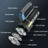 Yeni Yüksek Güçlü Fenerler Dört Çekirdekli Güçlü USB Şarj Edilebilir LED El Feneri Kampı Ultra Parlak Torch Flightlight