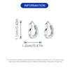 Boucles d'oreilles cerceaux Real 925 SERPLING COEUR COEUR LOVE LOVE BATTERFLY EARRINGS AVEC ZIRCON FIN S925 BIJOURS D'INSCTION 2024 Gift de la Saint-Valentin