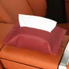 Porte-tissu pour voiture suspendue couverture en cuir côté serviette côté papier accessoires de papier intérieur femme arrière