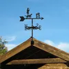 Hunter e Hound Weathervane Silhouette Art Black Metal Wind Sannes ao ar livre Decorações Jardim para o Rodado de Yard Yard