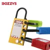 Bozzys met het label Steel Lockout HASP met 6-holes en haak om een enkele lockout te beveiligen