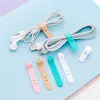 4PCS/SET SILICONE KABLE WINDER Eartelefoon Protector USB Telefoonhouder Accessoire Packe Organisatoren Creatieve reisaccessoires 7,5 cm