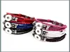 Bracelets de charme noosa punk mtilayer snap botão pulseira diy 18mm gengibre de couro trançado homens homens snaps jóias entrega de jóias spo6811670