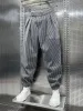 Pants Men's Striped Pants Loose Hip Hop Sportswear New in Popular Japanese Harajuku Trousers Luxury Brand Harem Sweatpants