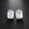 Hengsheng Fashion Pearls Natural Pearls أبيض أشكال متعددة الأقراط الباروكية 925 الفضة الاسترليني للنساء هدايا المجوهرات الفتيات 240410