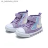 Sneakers Childrens sports shoes sequin fashionable womens spring and autumn childrens comfortable canvas casual Q240412