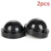 2Pcs Dust Cover Rubber Housing Seal Cap Dust Cover for Car LED Headlight Black