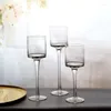 Cristal de xícaras de casas de casas grandes para um portador minimalista moderno Velas à prova de vento Bougiesro Vases Tabl BY50CH