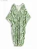 Robes sexy urbaines 2024 Nouveau automne sexy en V Long Long Slve Oversize Kaftan Robe pour femmes Beachwear Casual Plus Size Swimsuit Cover Up Up Q1578 1 T240415