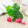 Decoratieve bloemen gesimuleerde lotus kunstmatige plastic bloem bruiloft feest huis decoratie pography props