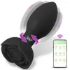 Aplicación Vibrador anal controlado Bluetooth Buttug Men Massorger de próstata Massora de vagina Femenina Condiles Juguetes sexuales eróticos para parejas