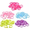 Flores decorativas 100 PCs Bolsa de tubulação de fixação de gelo de gelo Cabinhos reutilizáveis Cable Decorating Clips Large