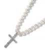 Simple And Stylish 810mm Pearl Necklace Hiphop Trend Men039s Jewelry Wild CZ Diamond Pendant Optional80327521219773