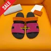 Slippers Shypre Sandal Designer Sliders Flip Flops Плоские сандалии для пляжной кожа натуральная замшевая кожа в коричневой и черной для женщин -дизайнера Sandale