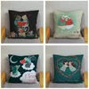 Travesseiro hellow urso tampa bege travesseiro de pelúcia 45 45cm Pillows covers de sofá decoração de casa feliz natal case de animais