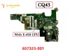 Moderkort original för HP CQ43 CQ57 CQ435 Laptop Motherboard med E450 CPU 657323001 DDR3 100% Testad gratis frakt