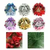 Decorative Flowers 30CM Christmas Year Decoration Garland Front Wreaths Door Shop Showcase Hanging With Bow Noel Navidad Gifts