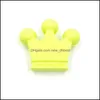 Other 50Pcs Mini Crown Beads Food Grade Sile Baby Teething Toy Diy Chew Necklace Pacifier Clip Loose Nursing Teethers Drop Delivery J Dh1Ch