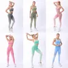 Les tenues de yoga féminine 2 pièces Set Workout Tracksuits Sports Bra High Legging Active Wear Clothing Athletic Clothing Set 240329