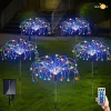 Solar Firework Lights Outdoor Garden Lights Waterproof 120/200 LED Firecracker Lights for Path Patio Lawn Yard Flowerbed Street