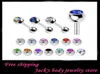 Ювелирные изделия для языка T07 Смешайте 8 Цвет 100pcSlot Body Jewelry Peercing 316L из нержавеющей стали языковой барной кольцо 2195733