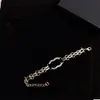 Lettera c logo fascino braccialetti dorati classici chanells per donna designer di alta qualità bracciale perle bracciale a catena argento cuffie cclies 3441