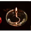 Candle Holders Modern Transcend Clear Glass Oil Lamp | 1 Piece Borosilicate Includes Wicks