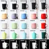 Koffiepotten mok met deksel lepel creatief logo foto cadeau letters keramische waterbeker