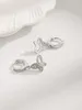 Orecchini per borchie Prodotto Sterling 925 argento con decorazione a farfalla Stile elegante per il fidanzamento o indossare quotidianamente da ragazza