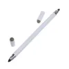 4in1 Ronde Dual Tips Capacitieve touchscreen Pen Dual Heads eindigt metalen stylus pen voor mobiele telefoontablet Drawing pen