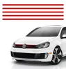 5pcs Red Car Stickers Reflective Strips Front Hood Grille Mouldings Auto Accessories Decoration For VW Golf 6 7 Tiguan POLO GTI9507831
