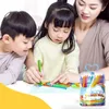 Washable Crayons for Toddlers, 12/24/36/48 Colors Non-Toxic Crayons for Drawing & Crafts, Colouring Pencil for Children
