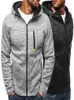 MEN039S Feece Zip Hoodie Mens Casual Slim Hood Giacca a cappuccio Terma Fedetta con cerniera a maniche lunghe calda Casualizza con cappuccio a maniche lunghe 2614159