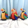 Zwierzęta elektryczne/RC Talking Makaw powtarza to, co powiedziałeś o pluszowych zwierzętach Plush Toys Electronic Records Animowane ptaki Talking Parrots Pet Toysl2404