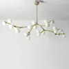 Chandeliers Modern Tree Branches LED Chandelier Glass Balls Pendant Lamps Molecular Decoration Living Dining Room Bedroom Lighting Fixtures